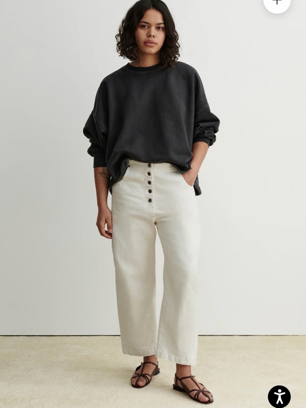 Rachel Comey Elkin Pant in White Dirty Pomona Denim